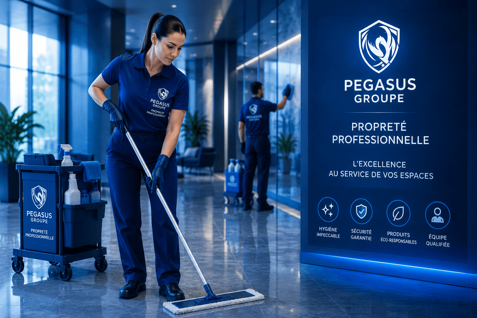 Agente de propreté professionnelle